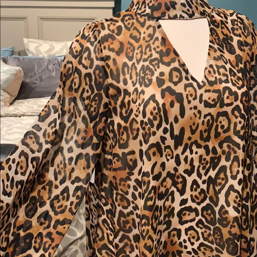 Peach Love animal print dress - Picture 3 of 13